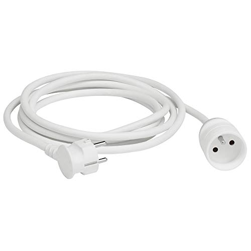 Rallonge Legrand 5m 2P+T blanche avec eclipses de protection pour la maison - 3