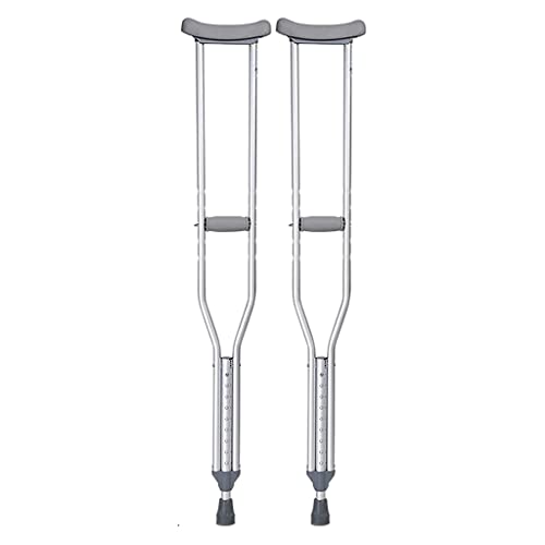 EKBBBYE Underarm Crutches Adjustable Height Aluminum Canes Walking Crutches Unisex Adult Crutches Rehabilitation Training Independence