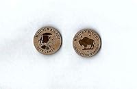 Algopix Similar Product 9 - Wooden Nickel Qty 12 Laser Cut Wood