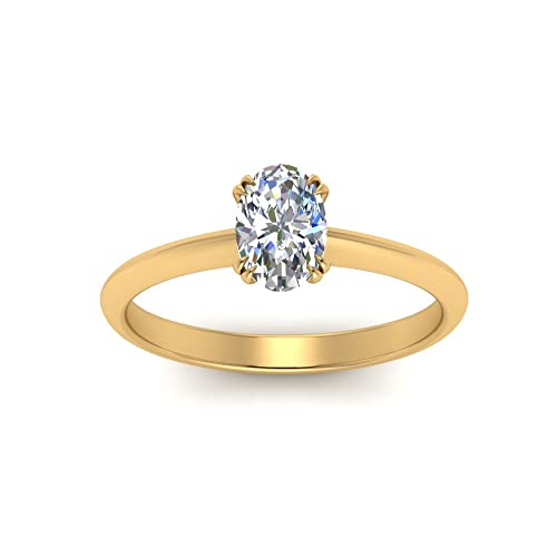 Bague Solitaire en Diamant conique ajustable de la taille 47 à 70 sans compromis