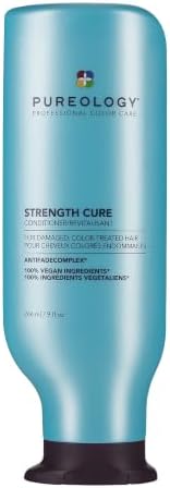Pureology Strength Cure Conditioner - For Damaged or Color-Treated Hair, Reduces Breakage, Strengthens & Softens, With Sulfate-Free Formula, Vegan
