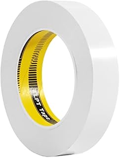 LLPT Double Sided White Woodworking Tape 1 Inches x 60 Feet for CNC Machining Wood Templates Removable Residue Free Very Strong Adhesives (WT120)