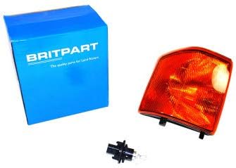 ALLMAKES/BRITPART FRONT TURN SIGNAL LAMP FOR RIGHT HAND/PASSENGER SIDE, ORANGE/AMBER LENS COMPATIBLE WITH LAND ROVER DISCOVERY 1 1994-1998, PART# XBD100760