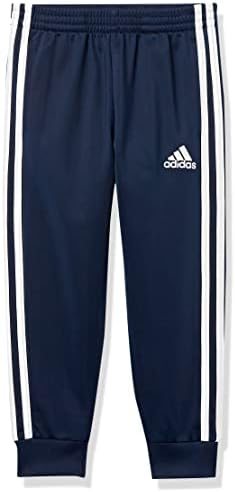adidas boys Iconic Tricot Jogger Track Pants, Collegiate Navy, 3T US