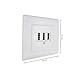 BIGtec TAE Dose Telefondose Unterputz NFF UP Anschlussdose 3x6-polig signalweiß weiß Telefon DSL-Splitter Fax Modem Router Anrufbeantworter