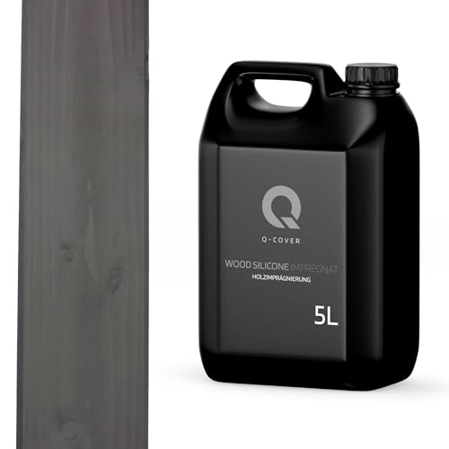Q-COVER holzimprägnierung Anthrazit 5 L 2 in 1 holzschutz farbimprägnierung imprägniermittel holzschutzmittel imprägnierung abperleffekt alle holzarten holzgrundierung Q-COVER holzimprägnierung Anthrazit 5 L 2 in 1 holzschutz farbimprägnierung imprägniermittel holzschutzmittel imprägnierung abperleffekt alle holzarten holzgrundierung