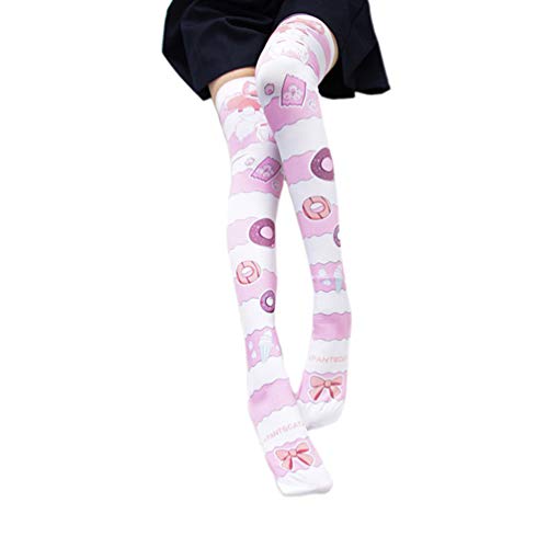 1 Par Moda Cosplay Meias Altas Da Coxa Meias De Coxa Para Cosplay De Halloween De Natal Meias De Can