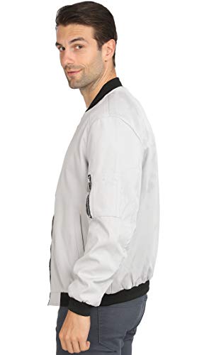 WULFUL Mens Casual Lightweight Jacket Softshell Flight Bomber Jacket Varsity Windbreaker - Image 5