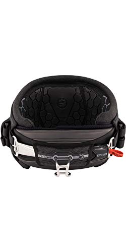 Prolimit Type Vapor Kiteboarding Kitesurfing Surfing Kite Waist Harness - Black Grey - Maximum Back Support on a Low