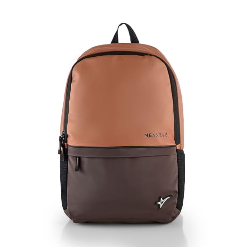 Image of Premium Dual-Tone Casual Backpack for Office and College | 1 Compartment, 2 Storage Pockets and Bottle Holder | Polyester Fabric with 16 Litres Capacity