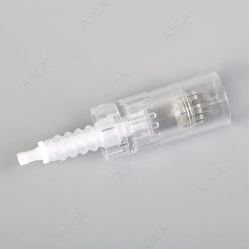 Image of Derma Pen Needles Cartridge 12 Pin | 36 Pin | Nano Needle Cartridge Tip For A1 & A6 Derma Pen Electric Auto Micro Stamp Derma Anti-Aging Pack of 3 (White, 12 Pin)