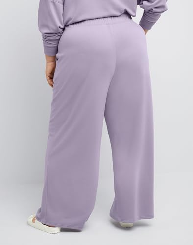 Hanes Women's Originals Fleece Palazzo Pants, Soft Brushed Flare Leg Sweatpants, 28.5", Plus Sizes2