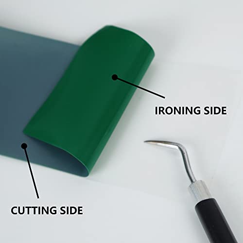 Image of RENLITONG 3D Puff HTV Rolls Heat Transfer Vinyl - 12 inch x 10ft Iron on Vinyl for Heat Press T-Shirt for All Cutter Machine Heat Transfer Design (10ft, 3D Puff Green)