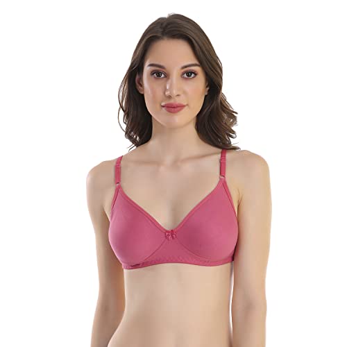 Image of Cotton Blend Seamless Bra for Womens