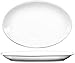 ITI-DO-13 Porcelain Dover 11-3/4-Inch by 8-Inch Platter, 12-Piece, White