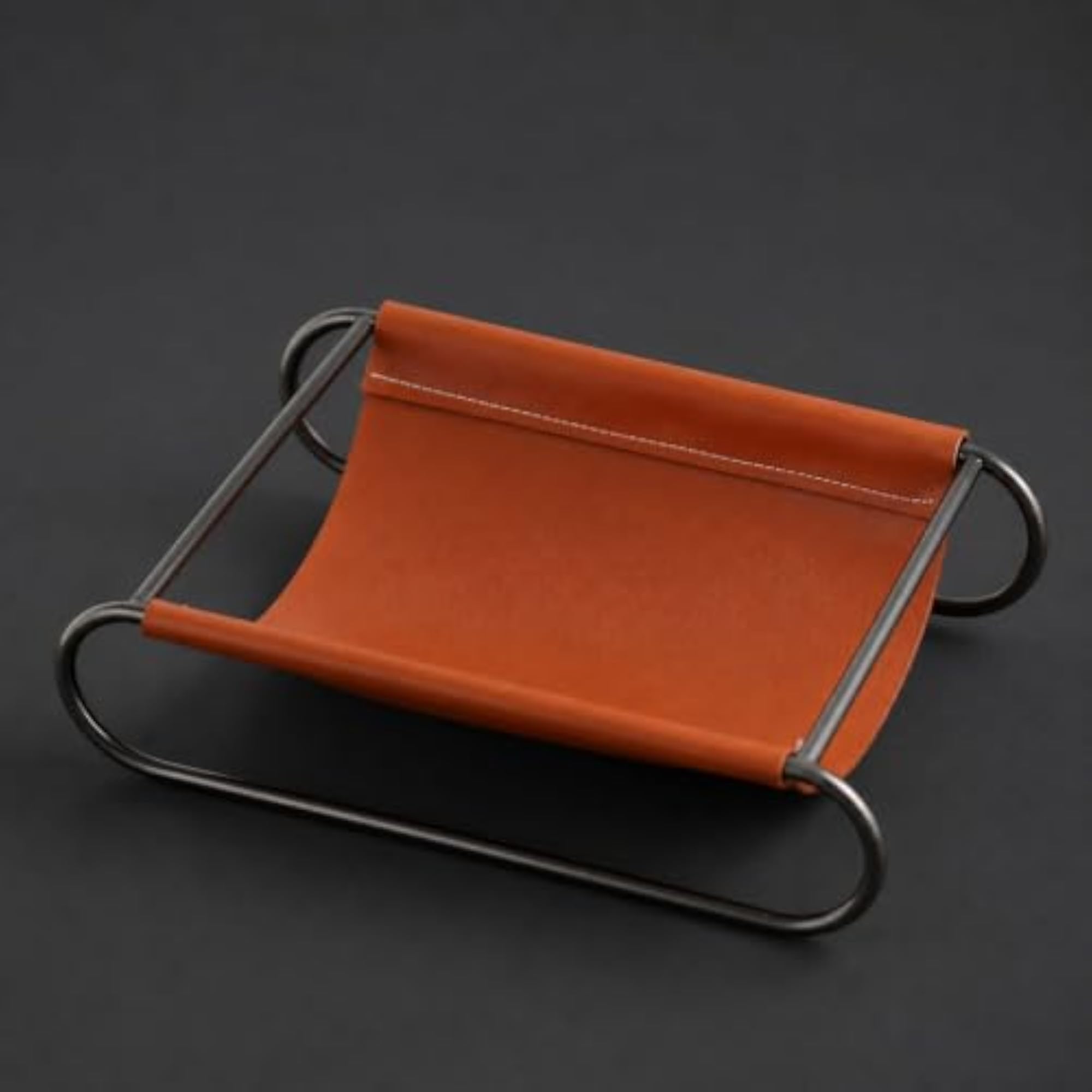 Versatile Rectangular Faux Leather Desk Tray, Long-Lasting