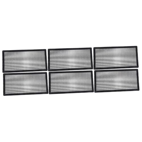 Red de polvo para PC HOMSFOU: malla filtro de computadora de polivinilo negro, 6 piezas