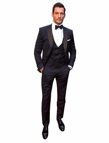 Costume veste double boutonnage gilet pantalon pour homme coupe premium