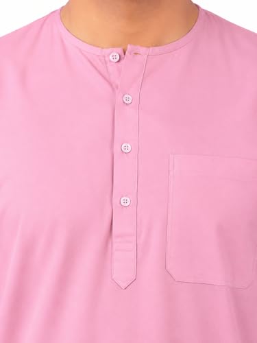 Image of Men's Cotton Halfsleeve Short Kurta for Summer