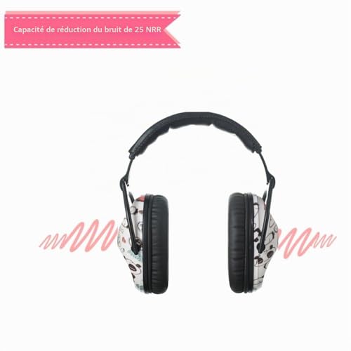 PROTEAR Protections auditives SNR 28 dB pour enfants - Casque Anti Bruit Enfant idéale pour les enfants sous les feux d'artifice,les événements sportifs et les environnements bruyants（Panda） – vue 3