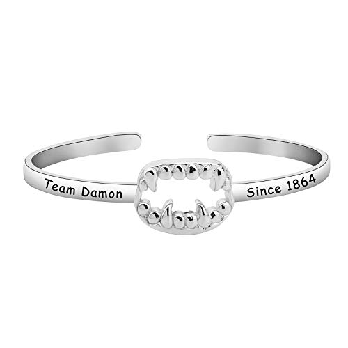 CENWA Team Salvatore/Damon/Stefan Since 1864 Teeth Bracelet Vampire Fandom Gift