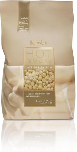 Italwax White Chocolate - 500g Cire pelable pour l’épilation sans bandes - Formule naturelle pour tous les types de peau- Recommandé pour la zone maillot...