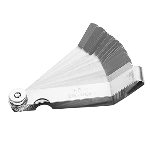 HOLIDYOYO Feeler Gauge Set High Precision Metric Gauges 1pc Spring Steel Feeler Gauge Thread Fixing Grinding Tool Testing Easy to Carry Use