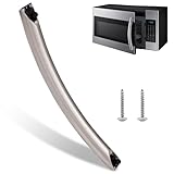 ME16A4021AS Microwave Door Handle, DE94-04313F Assembly Handle Compitable with Samsung Microwave Handle me16a4021as, Includes 2 Screws