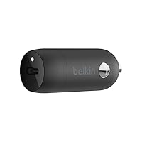 Belkin Caricabatteria da auto rapido USB-C da 20 W, caricatore auto USB C, ricarica veloce...