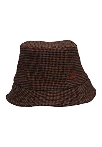 Sterntaler Baby Jungen Mütze - Fischerhut mit Hahnentritt Muster - Braun,...