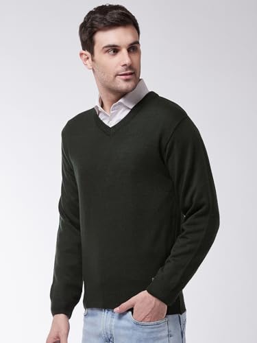 Image of Pivl Men's Winter V Neck Solid Sweaters ||Winterwear||