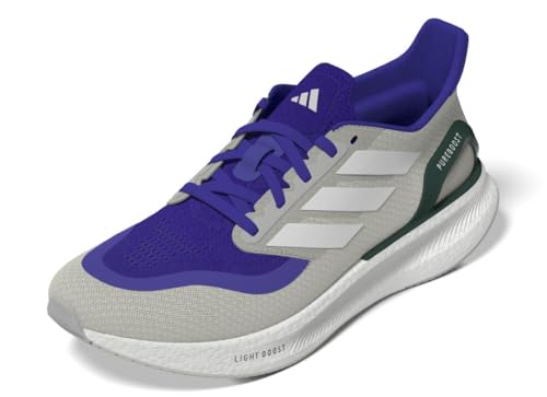 adidas Mens Pureboost 5 Running, Lucid Blue/White/Collegiate Green, 4
