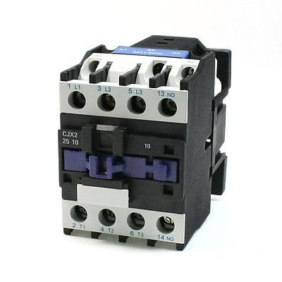 Contacteur tripolaire CJX2-2511 pour installer un circuit moteur triphasé 380V 40A