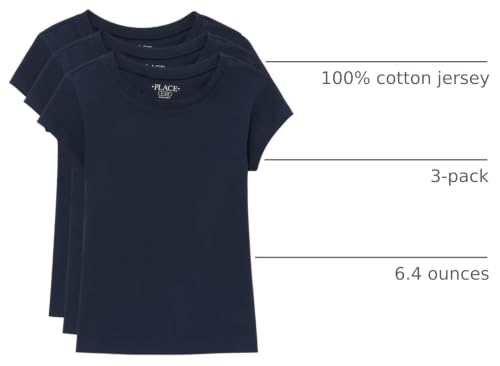Image of The Children's Place Girls Basic Short Sleeve Layering Tee