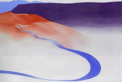 Affiche de Georgia O’Keeffe Waste Land peinture sur toile 70x50cm