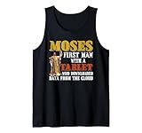 Moses first man with a tablet data from the cloud
