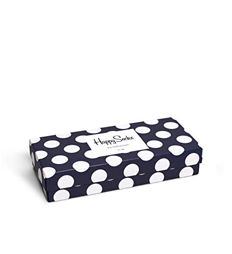 Happy Socks 4-Pack Amazon Big Dot Gift Set, Colorful And Fun, Socks For Men And Women, Navy-White-Red (10-13) #TOP6