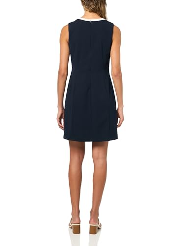 Image of Tommy Hilfiger Women's Contrast Colorblock Sleeveless Sheath Dress