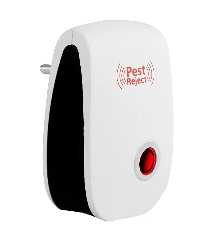 Ultrasonic Pest Repeller – Electronic Insect & Rodent Repellent Device for Home | Repels Rats, Cockroaches, Mosquitoes, Ants, Spiders & Bugs – Chemical-Free Pest Control Aid (White)