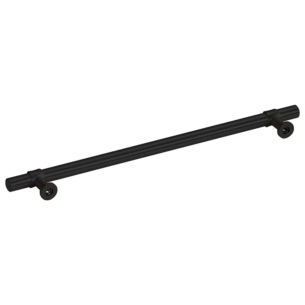Tiradores para muebles (5 unidades, acero inoxidable, 224 mm de distancia entre orificios, para cocina, baño, salón, pasillo, perchero, persiana duradera con recubrimiento en polvo)