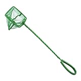 JZK 10 x 8 cm Piccola rete da pesca per piccoli acquari, mini rete per pesci d