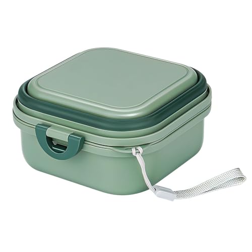 Ciotola per Cani Pieghevole, 2 in 1 400+400 ML Ciotole per Cane da Viaggio con Coperchio e Cordino in Nylon, Mangiatoia Portatile per Animali Passeggiate, Escursioni, Campeggio, Viaggi