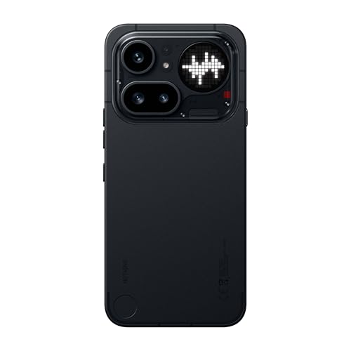 Nothing Phone (4a) Pro - 50MP Triple-Kamera, bis 140x Ultra-Zoom, Metall-Unibody Smartphone, Langer Akku, 50W Schnellladen, 144Hz AMOLED, Glyph Bar, 12GB+256GB - Schwarz