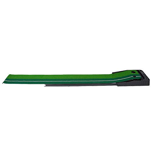 TimmyHouse Golf Practice Putting Mat Training Green Grass Turf Ball Return in/Outdoor 2.5M