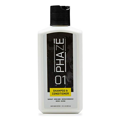 Scent Control Shampoo + Conditioner | PhaZe Body Odor System by Illusion | #1 Deer Hunters Scent Control | Scent Elimination | Scent-Free Shampoo + Conditioner for Hunting | 8oz. | Hunting Accessories