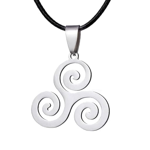SIMBOLIKS Triskel Celta colgante, Simbología Celta Amuleto de protección Druida Collar Vikingo trinidad Regalo hombre Trisquel Triqueta Joyería celta Hadas Duendes Pulsera de regalo | Ya disponible en tu tienda friki favorita! En mundofriki.es!