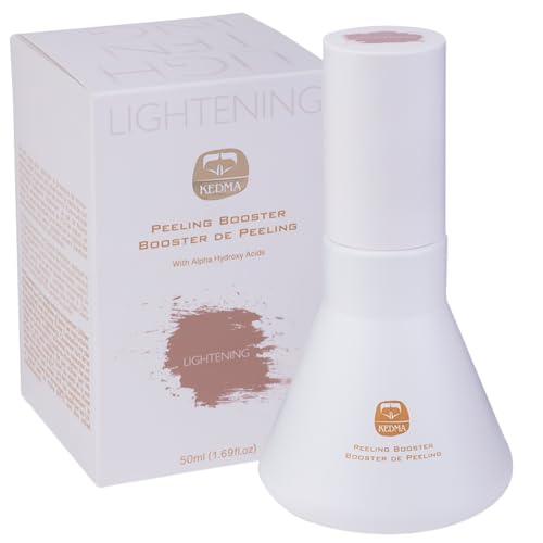 Kedma - Peeling Booster Iluminador - Gel Exfoliante con Ácidos Glicólico, Mandélico y Láctico - Para Piel Apagada, Grasa o con Manchas - Con Niacinamida, Aloe Vera y AHA - 50ml