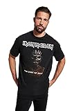 JP 1880 Herren große Größen Übergrößen Menswear L-8XL T-Shirt, Bandshirt, Iron Maiden, Halbarm, bis 8 XL schwarz 7XL 795995130-7XL