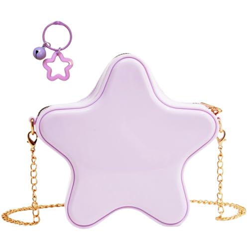 Image of Women's Mini Star Tote Bag, Women's Cute PU Leather Hobo Bag Chic Star Crossbody