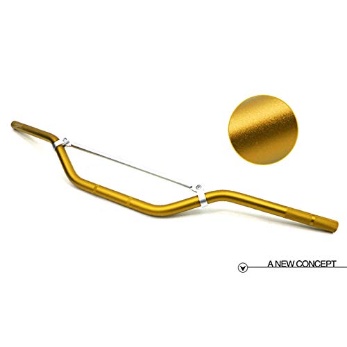 Qiyun Manillar Moto, Accesorios Moto, 80 cm Moto 22 mm 7/8 Manillar Refit Accesorio Balance Bar Aplicación Generales Soporte Moto Dorado